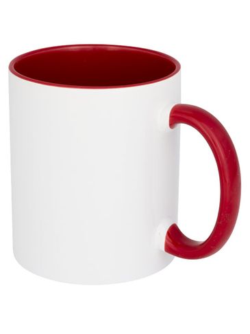 Kolorowy kubek sublimacyjny Pix 330 ml, czerwony