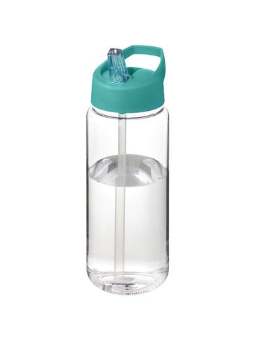 Bidon H2O Active® Octave Tritan™ o pojemności 600 ml z dzióbkiem, przezroczysty bezbarwny / błękitny