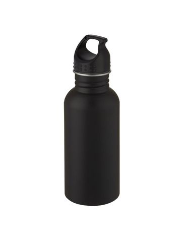 Bidon Luca ze stali nierdzewnej o pojemności 500 ml, czarny