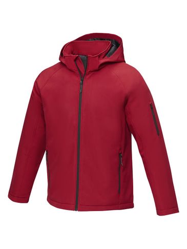 Notus męska ocieplana kurtka softshell, czerwony