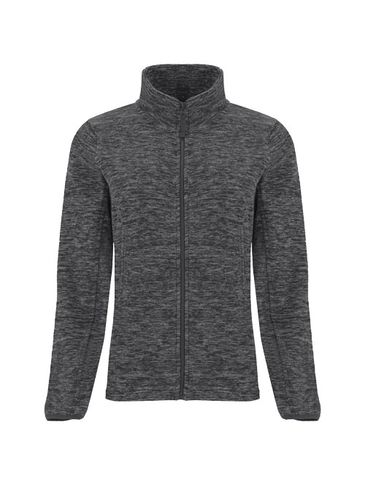 Artic damska kurtka polarowa z zamkiem błyskawicznym na całej długości, czarny melanż