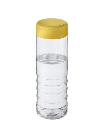H2O Active® Treble 750 ml screw cap water bottle, przezroczysty / żółty