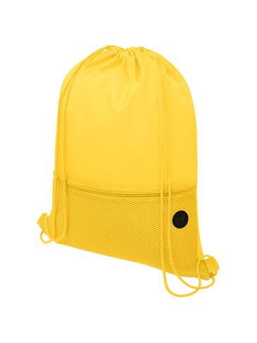Siateczkowy plecak Oriole ściągany sznurkiem, żółty