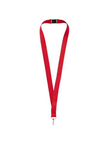 Smycz Lago z bezpiecznym zamknięciem, czerwony