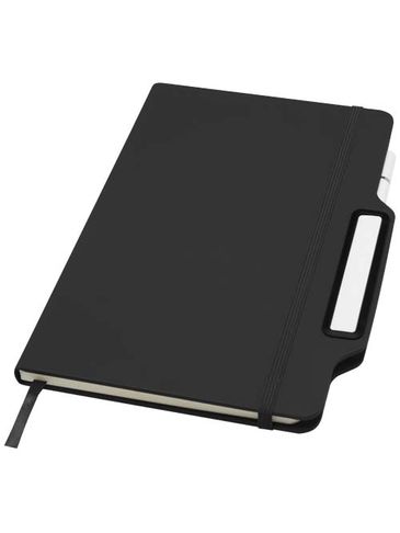 Nexus notatnik A5 w twardej okładce z długopisem i ołówkiem, czarny