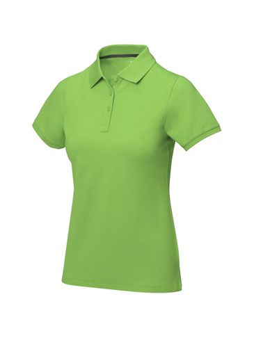 Damskie polo Calgary z krótkim rękawem, zielone jabłuszko