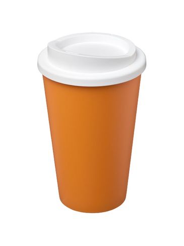 Kubek termiczny z serii Americano® o pojemności 350 ml, pomarańczowy / biały
