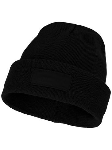 Czapka typu beanie Boreas z naszywką, czarny