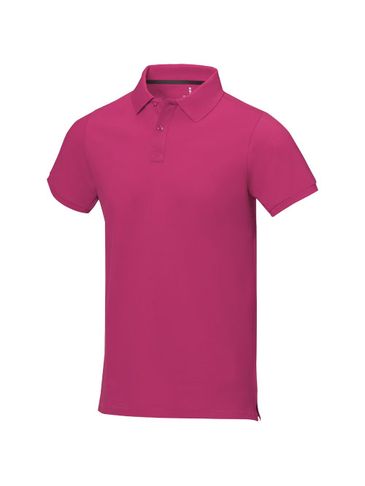 Męskie polo Calgary z krótkim rękawem, magenta