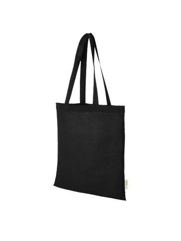Orissa  torba na zakupy z bawełny organicznej z certyfikatem GOTS o gramaturze 100 g/m², czarny