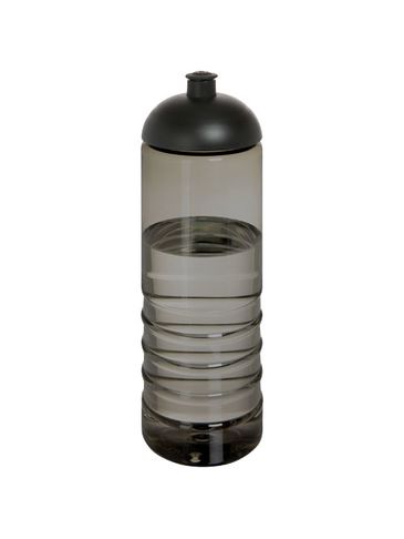 H2O Active® Eco Treble bidon z kopułową pokrywką o pojemności 750 ml , ciemnografitowy / czarny