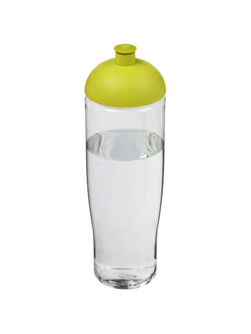 Bidon H2O Tempo® o pojemności 700 ml z wypukłym wieczkiem, przezroczysty / limonka