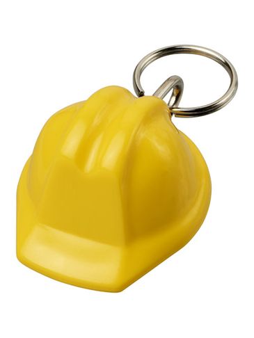 Kolt brelok do kluczy z materiałów z recyklingu w kształcie kasku, żółty
