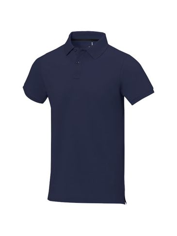 Męskie polo Calgary z krótkim rękawem, granatowy