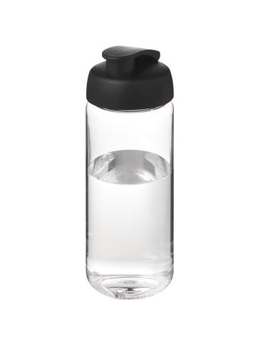 Bidon H2O Active® Octave Tritan™ o pojemności 600 ml, przezroczysty bezbarwny / czarny