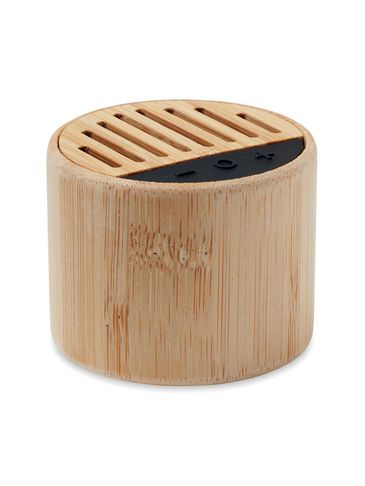 ROUND LUX - Bambusowy głośnik bezprzew.
