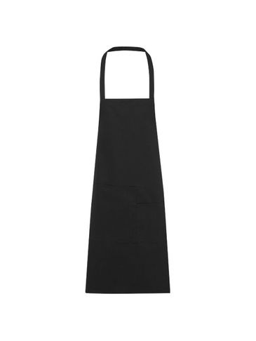 Fartuch Khana z bawełny o gramaturze 280 g/m², czarny