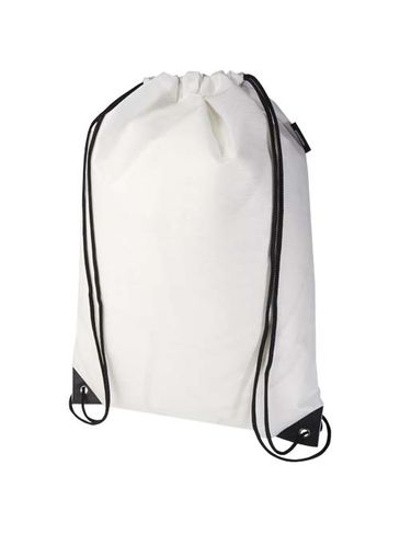 Evergreen torba ściągana sznurkiem o pojemności 5 l z włókiny z recyklingu z certyfikatem GRS, biały