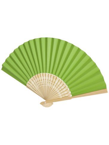 Wachlarz Carmen z bambusa i papieru, zielony