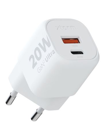 Xtorm XEC020 GaN² Ultra ładowarka ścienna o mocy 20 W, biały
