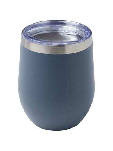 Corzo miedziany kubek próżniowy ze stali nierdzewnej z recyklinku z certyfikatem RCS 350 ml, hale blue