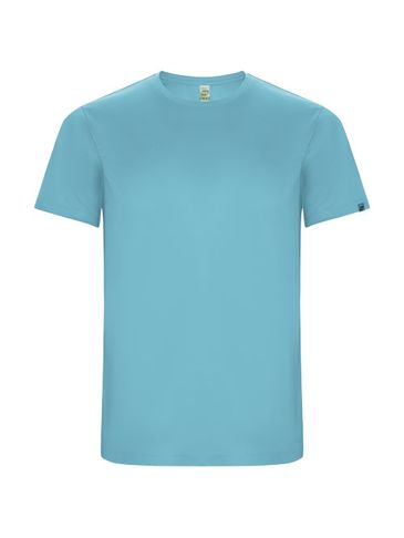 Imola sportowa koszulka dziecięca z krótkim rękawem, turkusowy