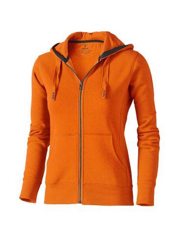 Damska rozpinana bluza z kapturem Arora, pomarańczowy