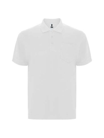 Centauro Premium koszulka polo unisex z krótkim rękawem, biały