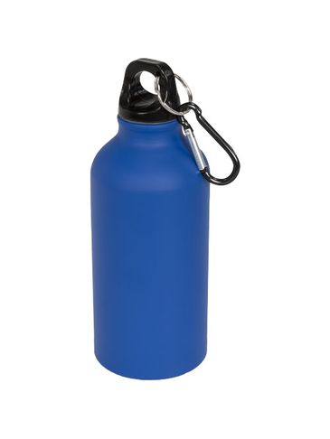 Bidon sportowy z karabińczykiem Oregon matte 400 ml, niebieski