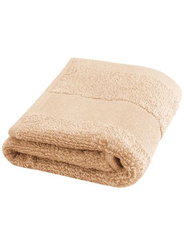 Sophia bawełniany ręcznik kąpielowy o gramaturze 450 g/m² i wymiarach 30 x 50 cm, beżowy