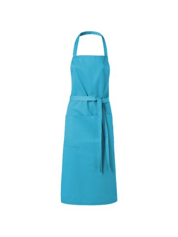 Fartuch Viera z 2 kieszeniami, błękitny