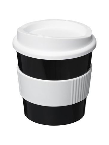 Kubek z serii Americano® Primo o pojemności 250 ml z uchwytem, czarny / biały