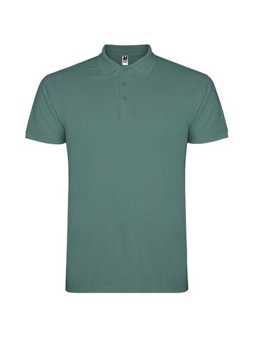 Star koszulka męska polo z krótkim rękawem, calm blue