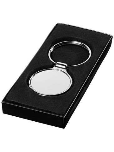 Brelok okrągły, srebrny