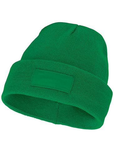 Czapka typu beanie Boreas z naszywką, zielona paproć