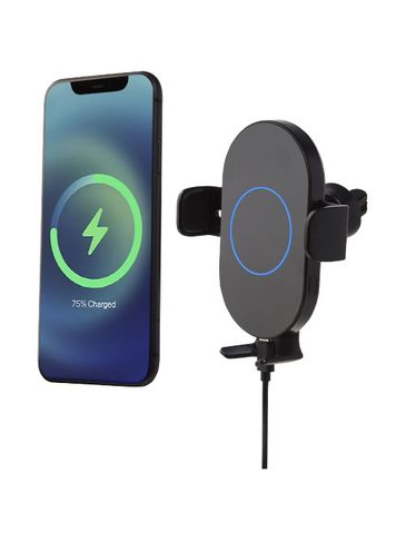 Bezprzewodowa automatyczna ładowarka samochodowa Pilot o mocy 15 W , czarny