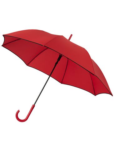 Wiatroodporny, automatyczny kolorowy parasol Kaia 23”, czerwony