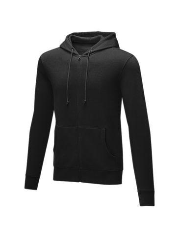 Theron męska zapinana na zamek bluza z kapturem, czarny