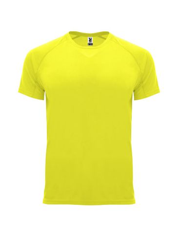 Bahrain sportowa koszulka dziecięca z krótkim rękawem, fluor yellow