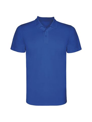 Monzha sportowa koszulka dziecięca polo z krótkim rękawem, błękit królewski