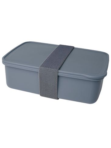 Pudełko na lunch Dovi z tworzywa sztucznego pochodzącego z recyklingu, szary