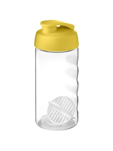 Shaker H2O Active Bop o pojemności 500ml, żółty / przezroczysty