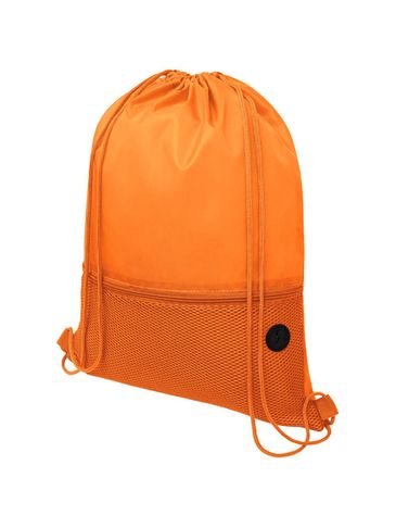 Siateczkowy plecak Oriole ściągany sznurkiem, pomarańczowy