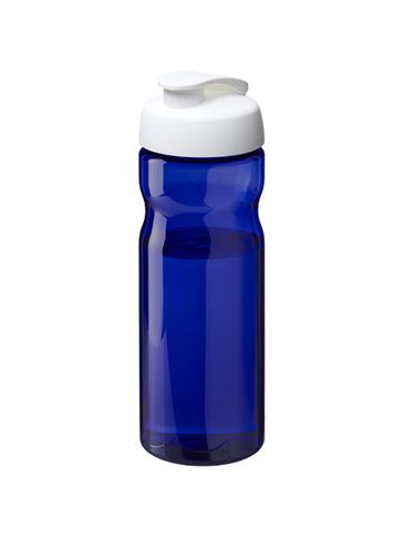 Bidon H2O Active® Base Tritan™ o pojemności 650 ml z klapką, niebieski / biały