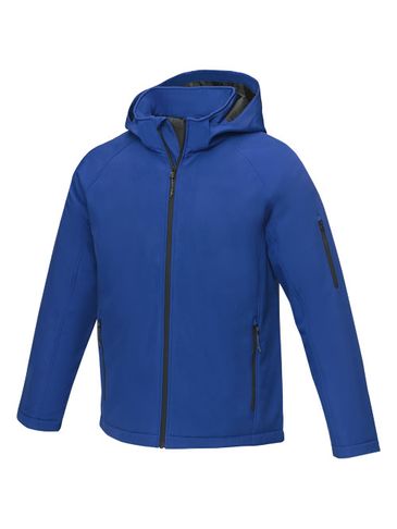 Notus męska ocieplana kurtka softshell, niebieski