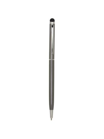 Ore aluminium ballpoint pen with stylus (blue ink), tytanowy
