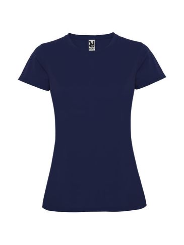 Montecarlo sportowa koszulka damska z krótkim rękawem, navy blue
