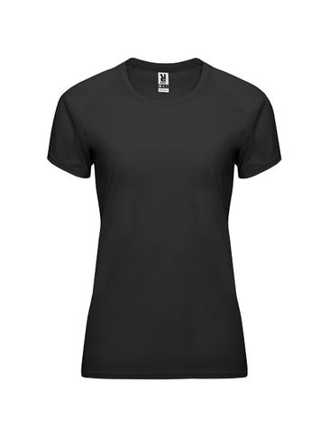 Bahrain sportowa koszulka damska z krótkim rękawem, czarny