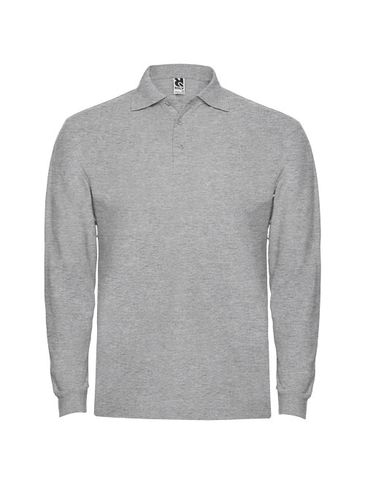 Estrella koszulka męska polo z długim rękawem, marl grey