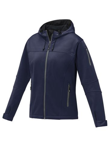 Match damska miękka kurtka, granatowy